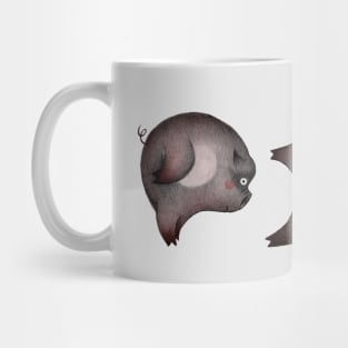 alphabet yoga pig Mug